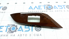 Накладка управління склопідйомником заднім лівим Lexus RX350 RX450h 10-15 під світле дерево, потерта