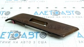 Накладка управління склопідйомником переднім правим Lexus RX350 RX450h 10-15 під світле дерево, скол