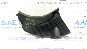 Накладка передней стойки правая нижняя Toyota Rav4 19-25 черная, потертое