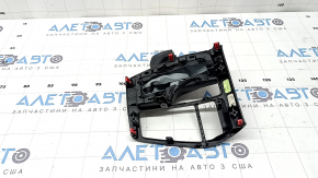 Накладка шифтера КПП Toyota Rav4 19-24 черная, с чехлом, потерта