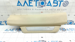 Накладка порога ззаду ліва Lexus RX350 RX450h 10-15 бежева, з хромованою накладкою, тички на хромі