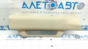 Накладка порога задняя правая Lexus RX350 RX450h 10-15 бежевая, с хромированной накладкой, царапины