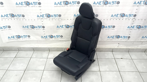 Заднє сидіння ліве Volvo XC90 16-23 шкіра чорна під 3 ряди, під хімчистку, прим'ято