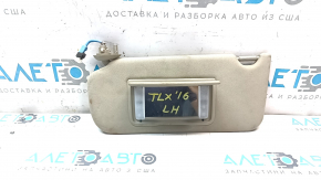 Козырек левый Acura TLX 15-17 беж, без крючка