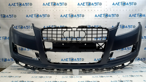Бампер передний голый Audi Q7 4L 10-15 под парктроники, под омыватели фар с заглушками, царапина, тычки