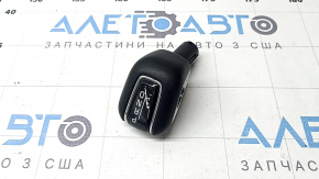 Ручка КПП Volvo XC90 16-22 T5, T6 чорна шкіра, хром, подряпини, потерта