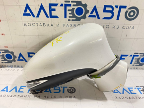 Зеркало боковое правое в сборе Lexus ES300h ES350 13-15 13 пинов, поворотник, белый, треснут пластик