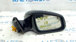 Дзеркало бічне праве у зборі BMW 4 F32/33/36 14-20 5 пінів, поворотник, підігрів, Shadow-Line, графіт, подряпина
