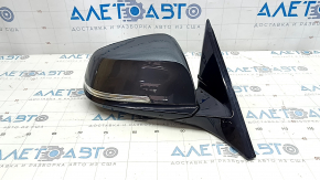 Зеркало боковое правое в сборе BMW 4 F32/33/36 14-16 5 пинов, поворотник, подогрев, Shadow-Line, графит, царапина