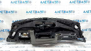 Торпедо передняя панель с AIRBAG Audi A5 F5 18-20 темно-серая с серым