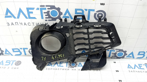 Решетка переднего бампера левая BMW 4 F32/33/36 14-20 под ПТФ, M Pack, структура