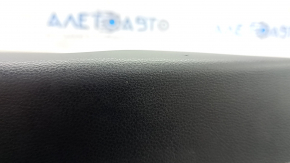 Обшивка двери карточка задняя левая Subaru Forester 19-24 SK черная с серой вставкой кожа + ткань, подлокотник кожа серая, с ручкой и уплотнителем, сломано крепление, царапины, под чистку