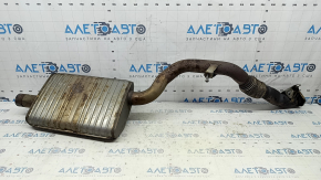 Приемная труба Audi A5 F5 18-25 2.0T, MHEV порвана сетка
