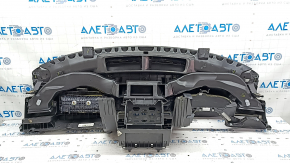 Торпедо передняя панель с AIRBAG VW Passat b8 16-19 USA черная, ржавый пиропатрон