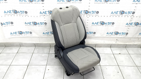 Пассажирское сидение Subaru Forester 19-21 SK без airbag, механич, черное с серым, ткань комбинированная, подогрев, под химчистку