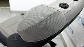Пассажирское сидение Subaru Forester 19-24 SK без airbag, механич, черное с серым, ткань комбинированная, подогрев, под химчистку