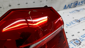 Фонарь внешний крыло левый VW Passat b8 16-19 USA LED светлый, царапины