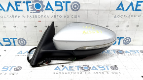 Дзеркало бічне ліве в зборі VW Passat b8 16-19 USA 10+2 пінів, поворотник, BSM, срібло