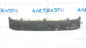 Накладка переднего бампера Audi A6 C7 16-18 рест, черная, царапины