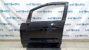 Дверь голая передняя левая Ford Ecosport 18-22 черный G1, вмятина, тычки