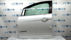 Двері в зборі передні ліві Ford C-max MK2 13-18 keyless, білий UG, вм'ятина, клей на накладці