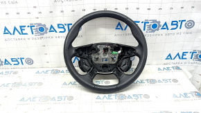 Кермо голе Ford C-max MK2 13-18 шкіра чорна, з кнопками управління, подряпини, потерт