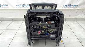 Водительское сидение Mercedes GLC 16-20 с airbag, электрическое, подогрев, память, кожа черная серая строчка, царапины на накладке