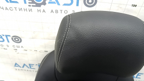 Пассажирское сидение Mercedes GLC 16-20 с airbag, электрическое, подогрев кожа черная серая строчка, царапины, примят подголовник