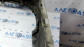 Бампер задний голый Audi A4 B9 18-19 S-Line под 4 парктроника, серебро, без заглушки, трещина в креплении