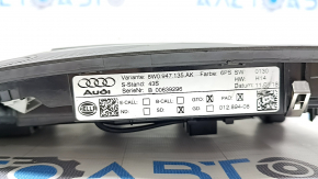 Плафон освещения передний в сборе Audi A4 B9 17-19 черный, под люк