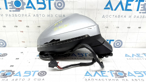 Дзеркало бічне праве у зборі Audi A4 B9 17-19 15 пінів, срібло, поворотник, автозатемніння, під пам'ять, BSM, облізла фарба