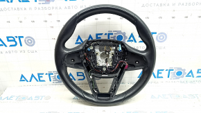 Руль голый BMW 5 G30 17-23 кожа черный, Sport под лепестки, без подогрева, царапины, расклеился