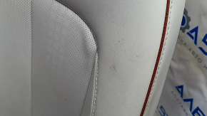 Пасажирське сидіння Hyundai Ioniq 5 22-24 з airbag, механічне, підігрів, сіра комбінована шкіра з перфорацією коричневими вставками, під хімчистку