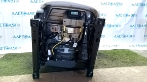Пасажирське сидіння Hyundai Ioniq 5 22-24 з airbag, механічне, підігрів, сіра комбінована шкіра з перфорацією коричневими вставками, під хімчистку