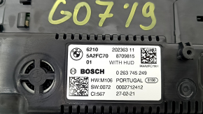 Щиток приборов BMW X7 G07 19-22 12.3", под проекцию, 34к