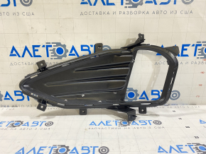 Решетка переднего бампера правая Ford Edge 19-24 под ПТФ с хром молдингом