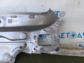 Задняя панель Audi A4 B9 17-20 2 части, высверлено, серебро