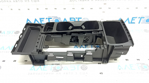 Накладка центральної консолі підсклянники Ford Escape MK3 17-19 чорна, подряпини