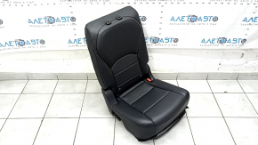 Заднее сидение правое Infiniti QX50 19-21 с Airbag, кожа черная, серая строчка, примято, царапины на накладке