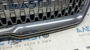 Решетка радиатора grill Lincoln MKZ 17-20 хром, без эмблемы, песок