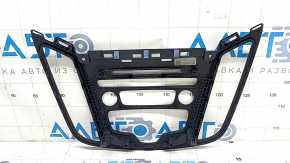 Накладка панели управления магнитофоном Ford Escape MK3 17-19 черная