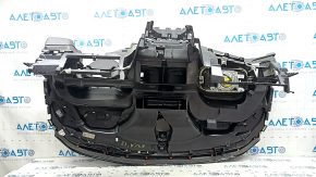 Торпедо передняя панель с AIRBAG Ford Escape MK3 17-19 рест, черная, надлом направляющих