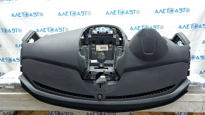 Торпедо передняя панель с AIRBAG Ford Escape MK3 17-19 рест, черная, надлом направляющих