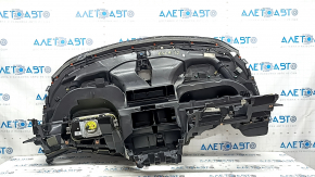 Торпедо передняя панель с AIRBAG Ford Escape MK3 17-19 рест, черная, надлом направляющих