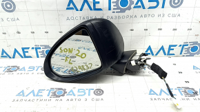 Дзеркало бічне ліве у зборі Hyundai Sonata 20-22 3 піна, підігрів, синє