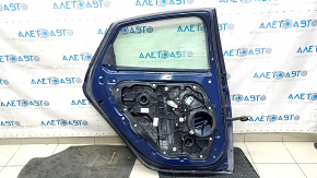 Дверь в сборе задняя левая Hyundai Sonata 20-22 синяя ST2, металл, вмятина