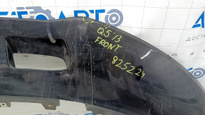 Губа переднего бампера Audi Q5 8R 13-17 рест, черный LY9B, песок, царапины