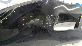 Губа переднего бампера Audi Q5 8R 13-17 рест, черный LY9B, песок, царапины