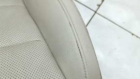 Пасажирське сидіння Honda Accord 18-22 з airbag, електро, шкіра, світло-сіре, підігрів та вентиляція, відсутня бокова накладка, зламано керування, під чищення