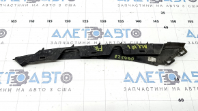 Накладка переднего бампера под фару правая Honda Accord 18-22 черный глянец, песок